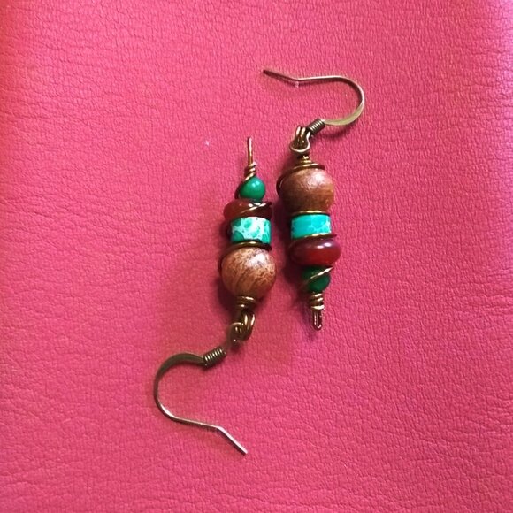 ๐๐๐ 3/$25!!! Wire Wrapped Fall Earrings - Short Stack - Lightweight + Unique - Picture 7 of 8